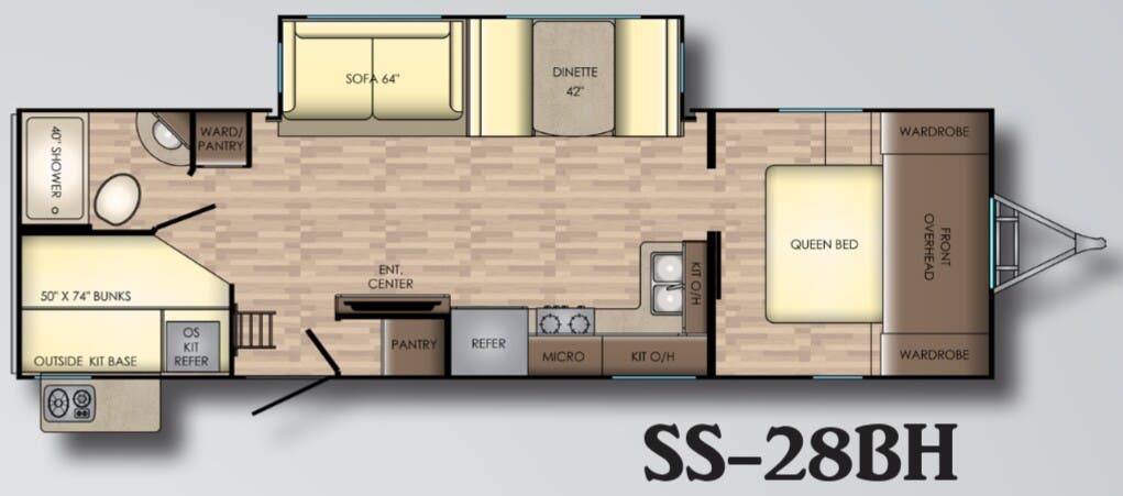 View 2018 CrossRoads Sunset Trail Grand Reserve SS-28BH complete specs and manufacturer brochures