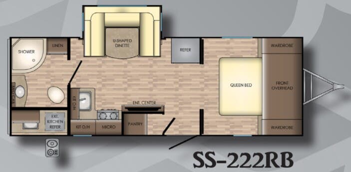 View 2018 CrossRoads Sunset Trail Super Lite SS-222RB complete specs and manufacturer brochures