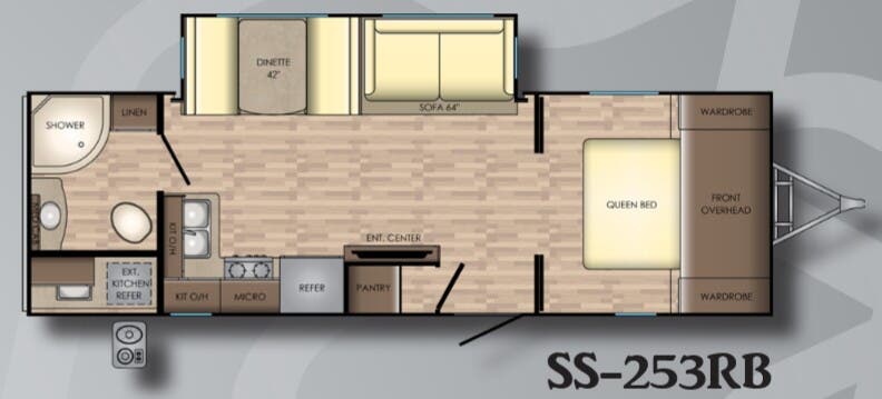 View 2018 CrossRoads Sunset Trail Super Lite SS-253RB complete specs and manufacturer brochures