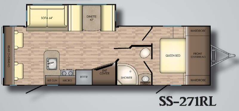 View 2018 CrossRoads Sunset Trail Super Lite SS-271RL complete specs and manufacturer brochures