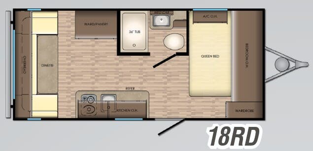 View 2018 CrossRoads Zinger Lite ZR-18RD complete specs and manufacturer brochures