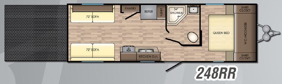 View 2018 CrossRoads Zinger Lite ZR-248RR complete specs and manufacturer brochures