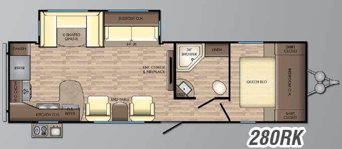 View 2018 CrossRoads Zinger ZR-280RK complete specs and manufacturer brochures