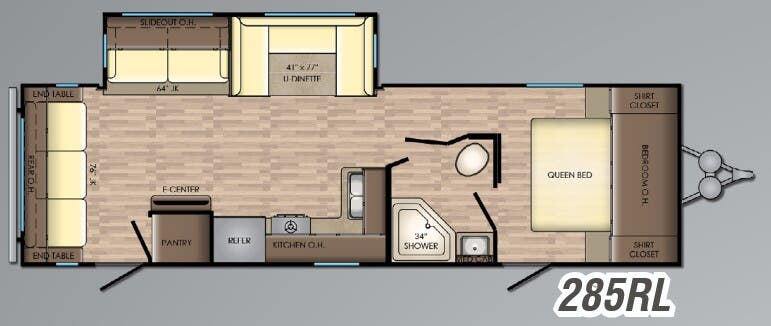 View 2018 CrossRoads Zinger ZR-285RL complete specs and manufacturer brochures