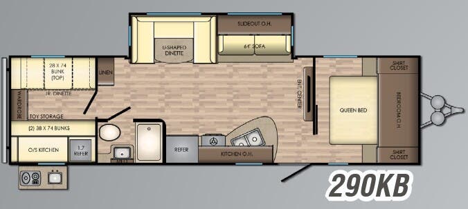 View 2018 CrossRoads Zinger ZR-290KB complete specs and manufacturer brochures