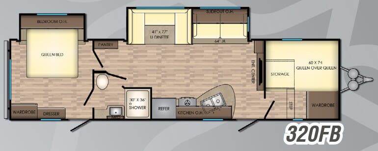 View 2018 CrossRoads Zinger ZR-320FB complete specs and manufacturer brochures