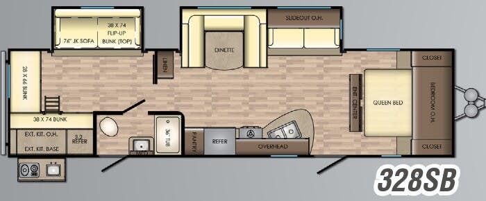 View 2018 CrossRoads Zinger ZR-328SB complete specs and manufacturer brochures