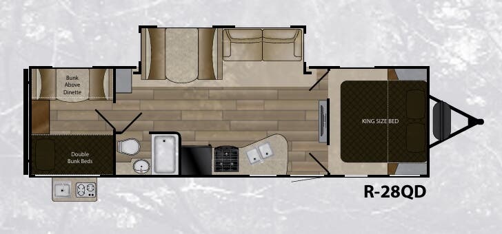 View 2018 Cruiser RV Radiance 28QD complete specs and manufacturer brochures