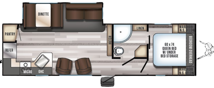 View 2018 Forest River Cherokee Alpha Wolf 27RK-L complete specs and manufacturer brochures