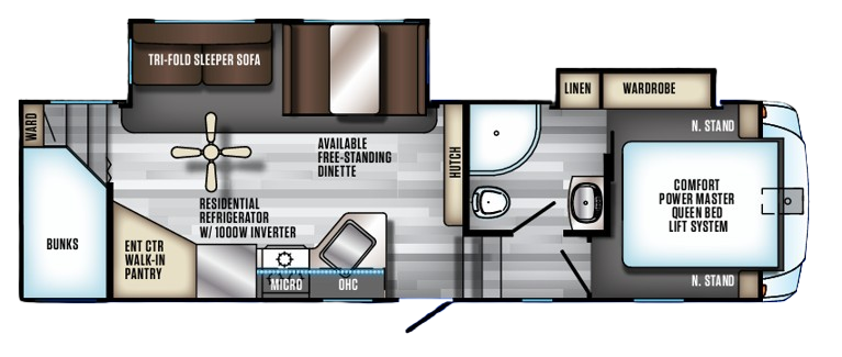 View 2018 Forest River Cherokee Arctic Wolf 265DBH8 complete specs and manufacturer brochures