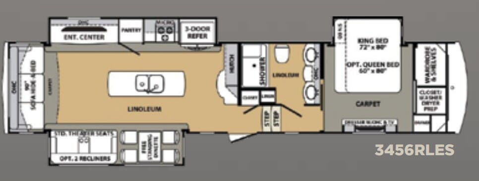 View 2018 Forest River Cardinal Estate 3456RLES complete specs and manufacturer brochures