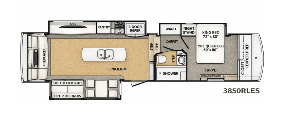 View 2018 Forest River Cardinal Estate 3850RLES complete specs and manufacturer brochures