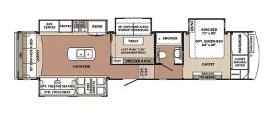View 2018 Forest River Cardinal Limited 3780LFLE complete specs and manufacturer brochures
