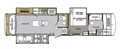 View 2018 Forest River Cardinal Luxury 3875FBX complete specs and manufacturer brochures
