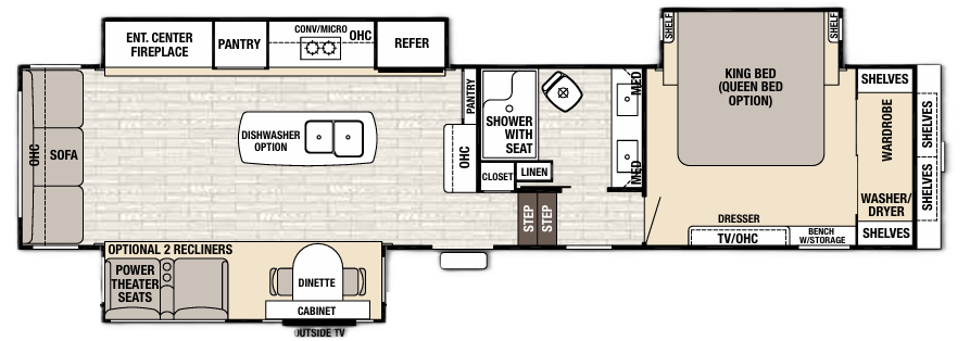 View 2018 Forest River Cedar Creek Champagne Edition 38EL complete specs and manufacturer brochures