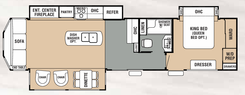 View 2018 Forest River Cedar Creek Cottage 40CRS complete specs and manufacturer brochures