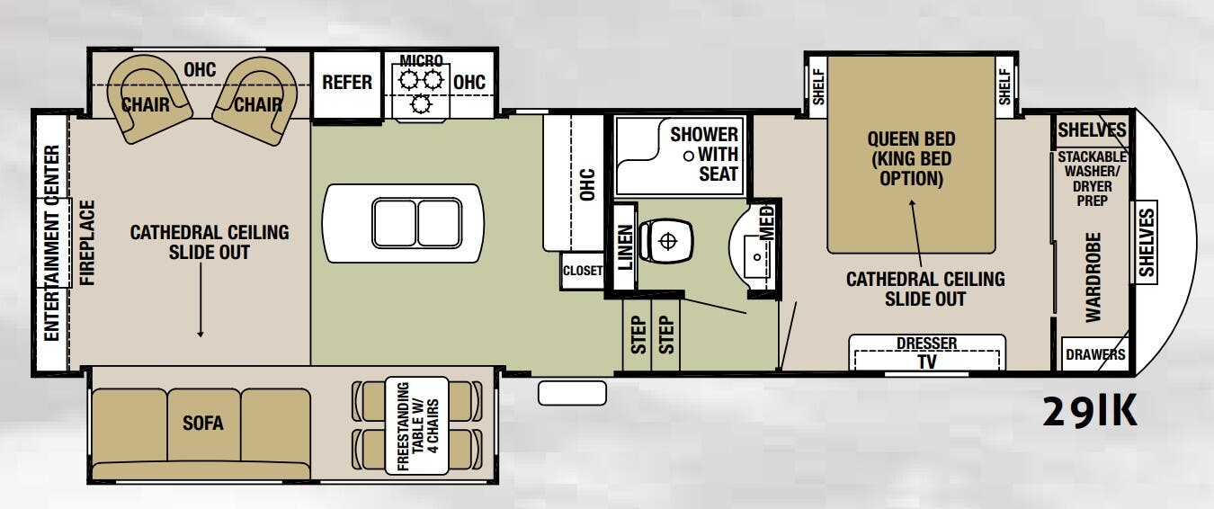 View 2018 Forest River Cedar Creek Silverback 29IK complete specs and manufacturer brochures