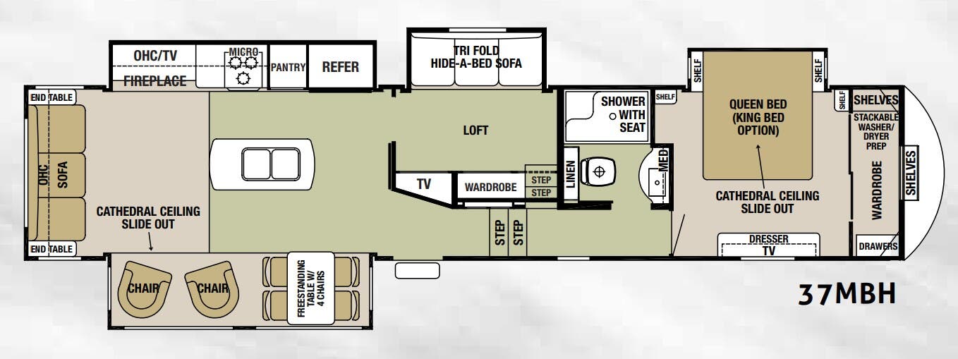 View 2018 Forest River Cedar Creek Silverback 37MBH complete specs and manufacturer brochures