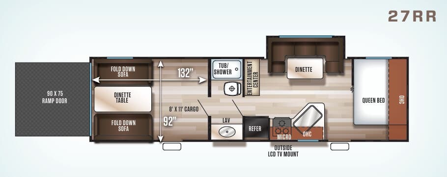 View 2018 Forest River Cherokee Grey Wolf 27RR complete specs and manufacturer brochures