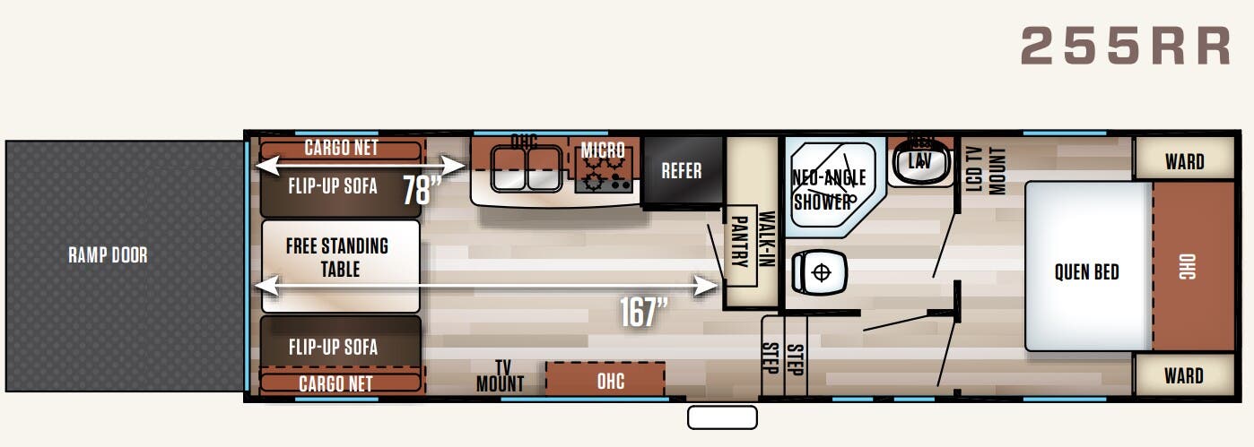 View 2018 Forest River Cherokee Patriot Edition 255RR complete specs and manufacturer brochures