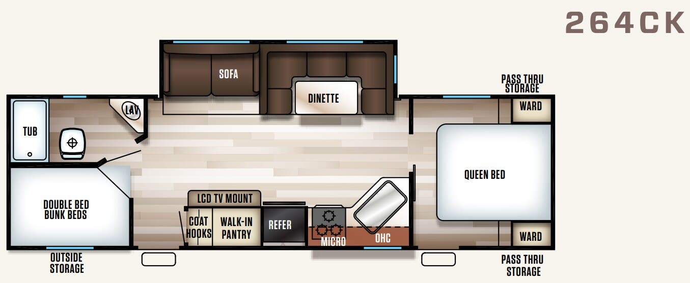 View 2018 Forest River Cherokee Patriot Edition 264CK complete specs and manufacturer brochures