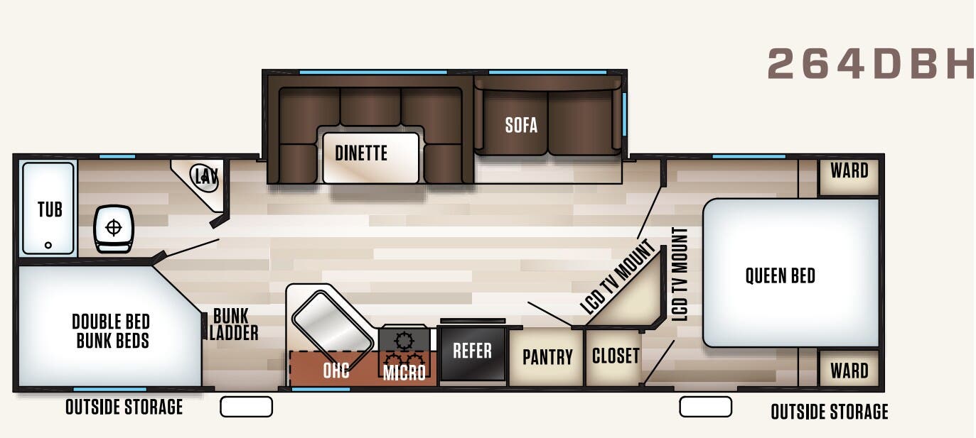 View 2018 Forest River Cherokee Patriot Edition 264DBH complete specs and manufacturer brochures