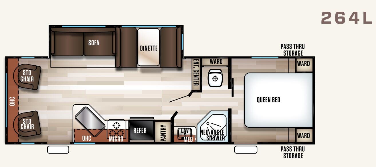 View 2018 Forest River Cherokee Patriot Edition 264L complete specs and manufacturer brochures