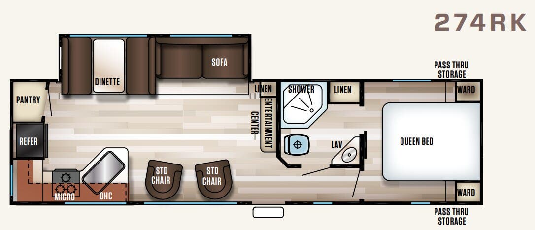 View 2018 Forest River Cherokee Patriot Edition 274RK complete specs and manufacturer brochures