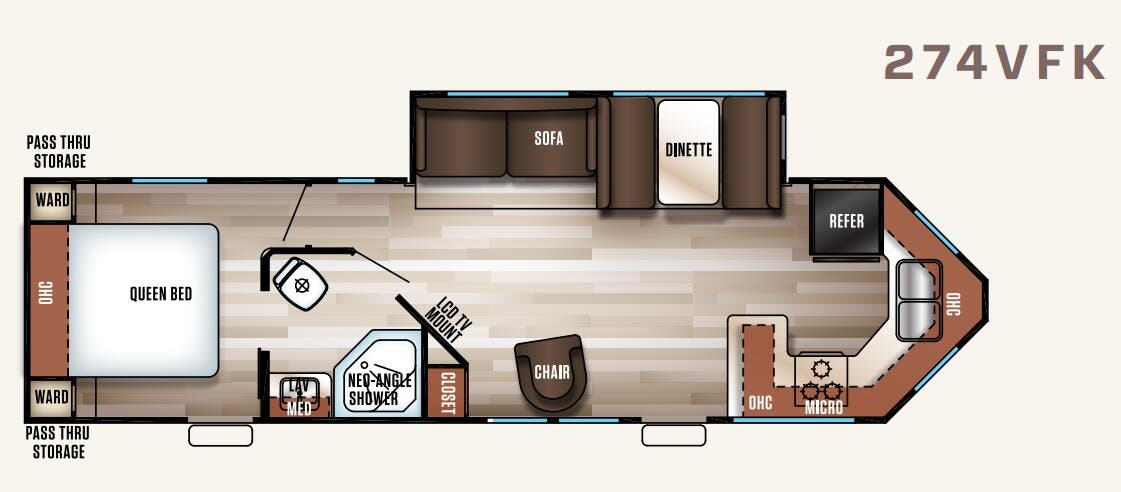 View 2018 Forest River Cherokee Patriot Edition 274VFK complete specs and manufacturer brochures