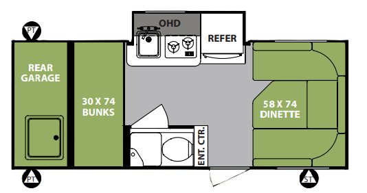 View 2018 Forest River R-Pod RP-182G complete specs and manufacturer brochures