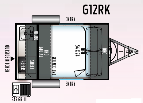 View 2018 Forest River Rockwood Geo Pro G12RK complete specs and manufacturer brochures
