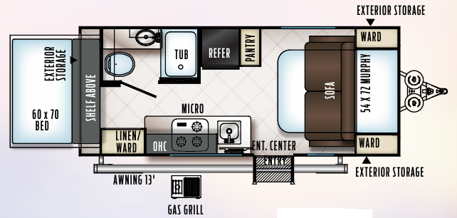 View 2018 Forest River Rockwood Geo Pro G17PR complete specs and manufacturer brochures