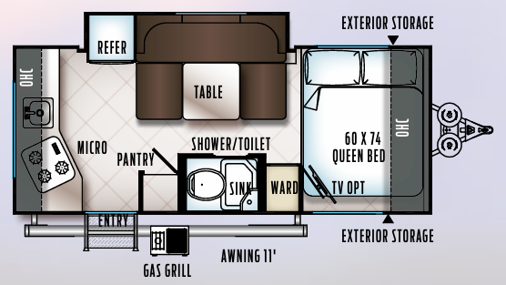 View 2018 Forest River Rockwood Geo Pro G17RK complete specs and manufacturer brochures
