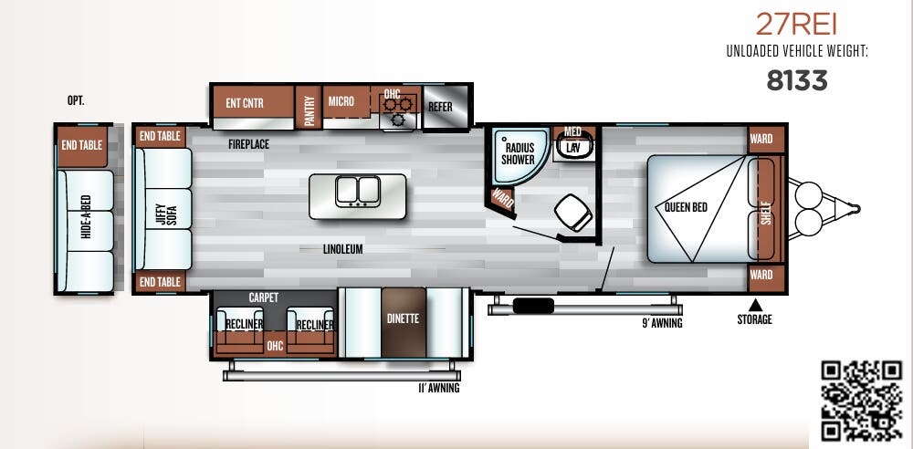 View 2018 Forest River Salem 27REI complete specs and manufacturer brochures
