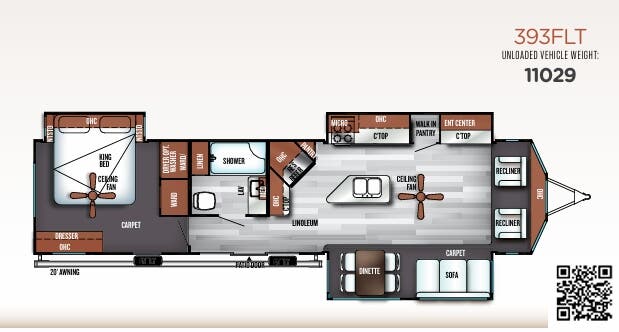 View 2018 Forest River Salem Villa Estate 393FLT complete specs and manufacturer brochures