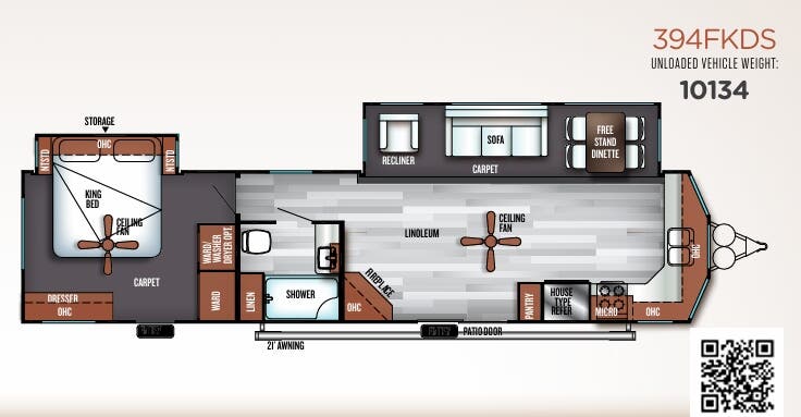 View 2018 Forest River Salem Villa Estate 394FKDS complete specs and manufacturer brochures