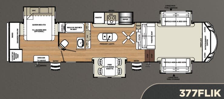 View 2018 Forest River Sierra 377FLIK complete specs and manufacturer brochures