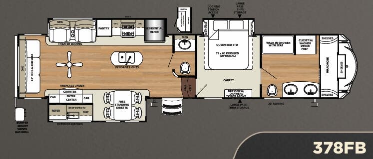 View 2018 Forest River Sierra 378FB complete specs and manufacturer brochures