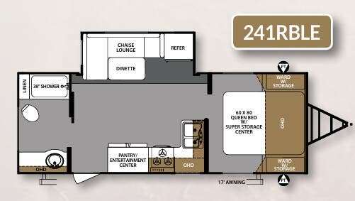 View 2018 Forest River Surveyor 241RBLE complete specs and manufacturer brochures