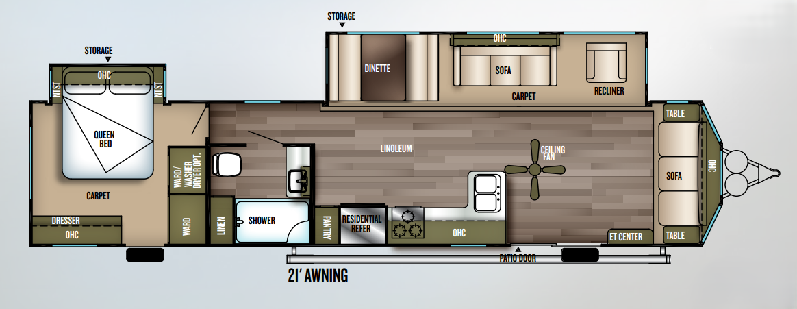 View 2018 Forest River Wildwood DLX 39FDEN complete specs and manufacturer brochures