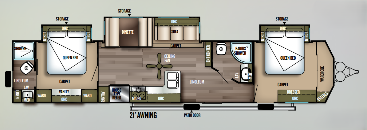 View 2018 Forest River Wildwood DLX 4002Q complete specs and manufacturer brochures
