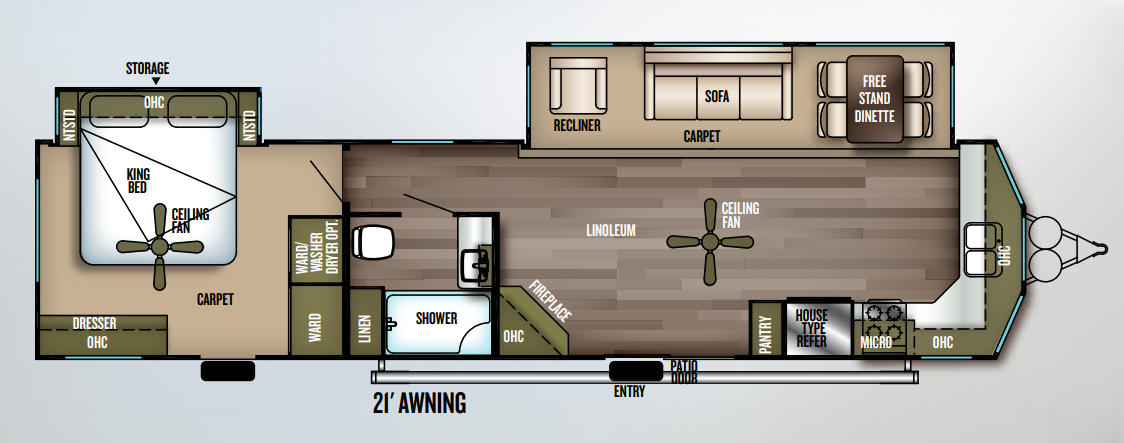 View 2018 Forest River Wildwood Lodge 394FKDS complete specs and manufacturer brochures