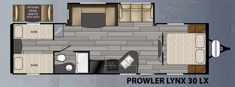 View 2018 Heartland Prowler Lynx 30LX complete specs and manufacturer brochures