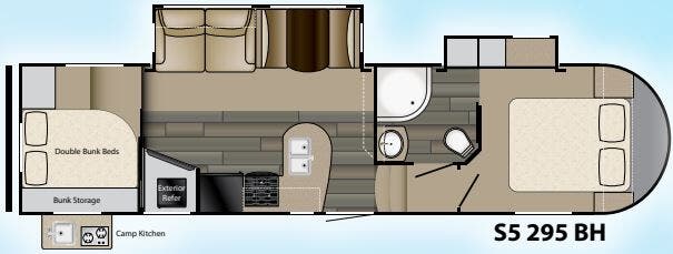 View 2018 Heartland Sundance S5 295 BH complete specs and manufacturer brochures