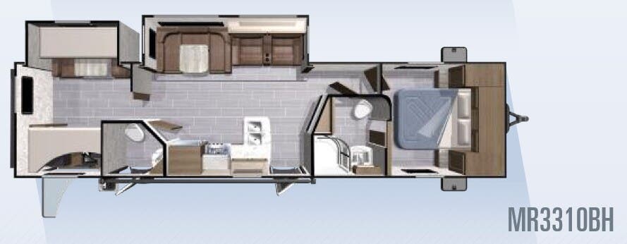 View 2018 Highland Ridge Mesa Ridge Lite MR3310BH complete specs and manufacturer brochures