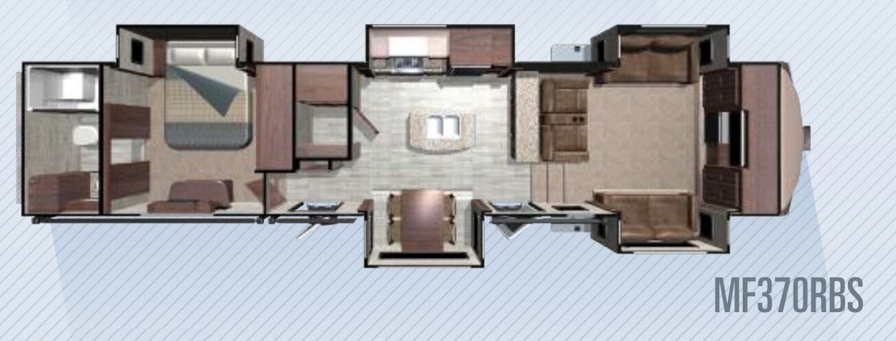 View 2018 Highland Ridge Mesa Ridge MF370RBS complete specs and manufacturer brochures