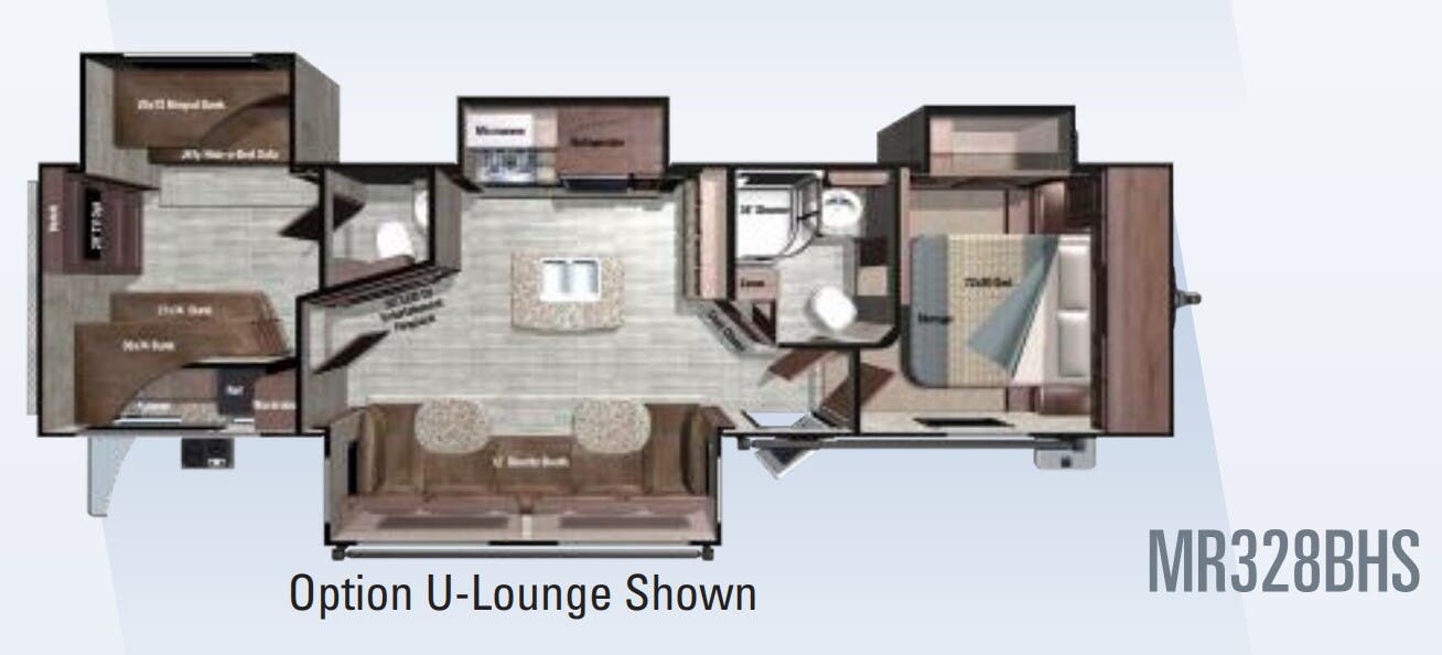 View 2018 Highland Ridge Mesa Ridge MR328BHS complete specs and manufacturer brochures