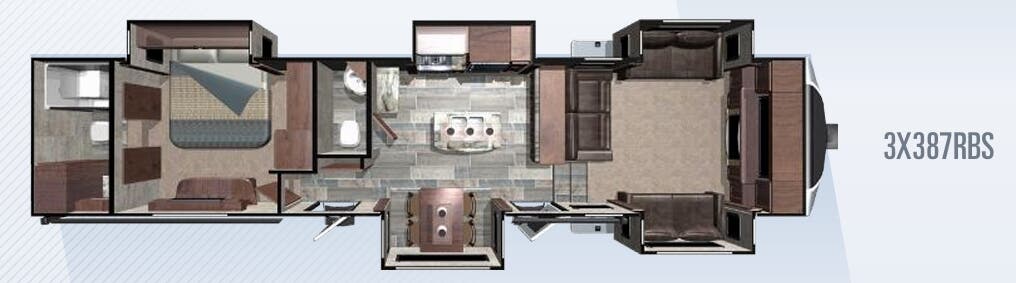 View 2018 Highland Ridge Open Range 3X 3X387RBS complete specs and manufacturer brochures