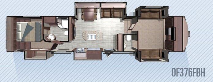 View 2018 Highland Ridge Open Range OF376FBH complete specs and manufacturer brochures