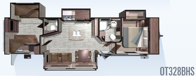 View 2018 Highland Ridge Open Range OT328BHS complete specs and manufacturer brochures